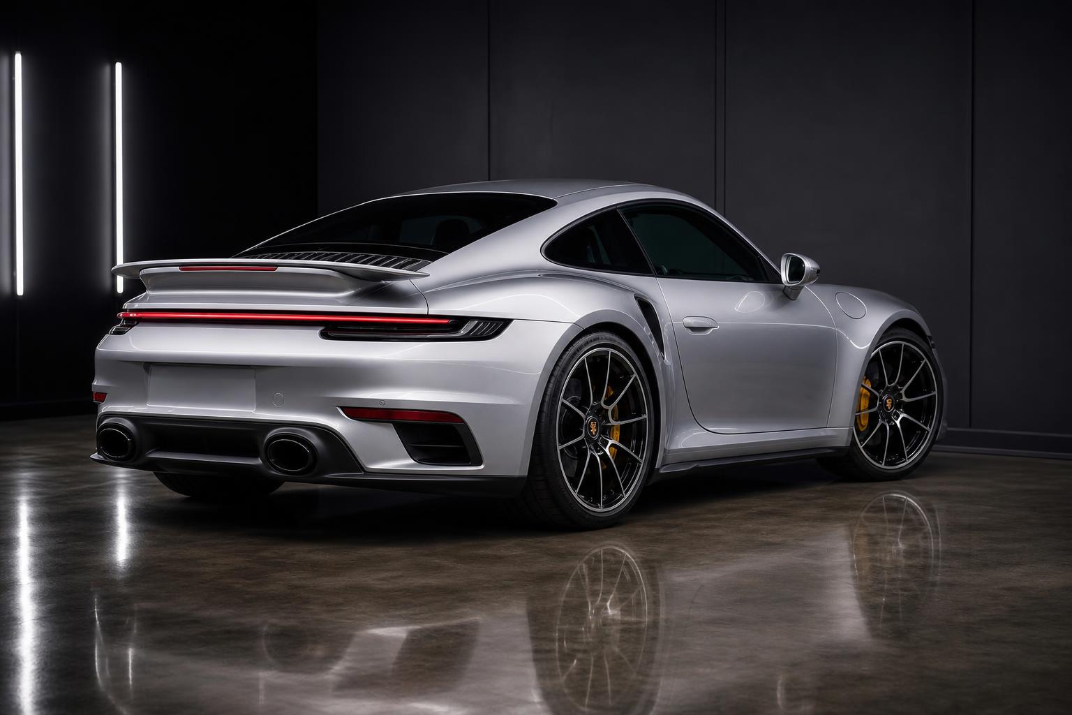 Porsche 911 Turbo S — Полная оклейка кузова · GT Silver